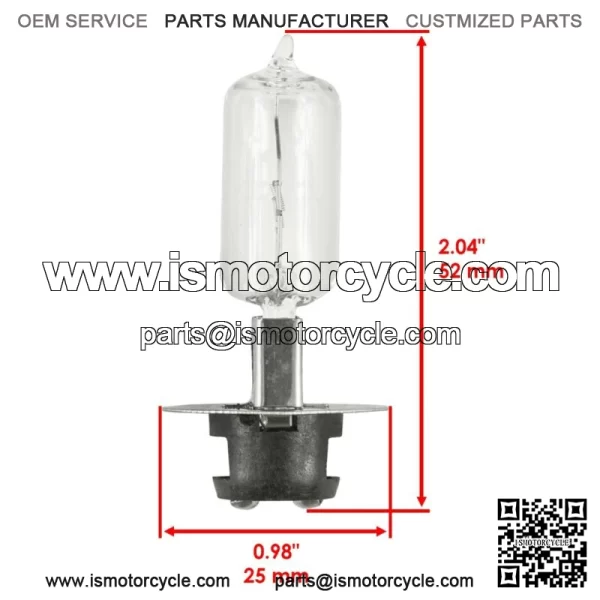 Headlight Socket & Bulb For Yamaha RHINO 660 YXR660F 4X4 2006 - Image 2