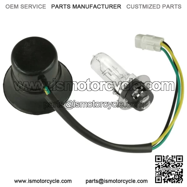 Headlight Socket & Bulb For Yamaha RHINO 660 YXR660F 4X4 2006 - Image 4