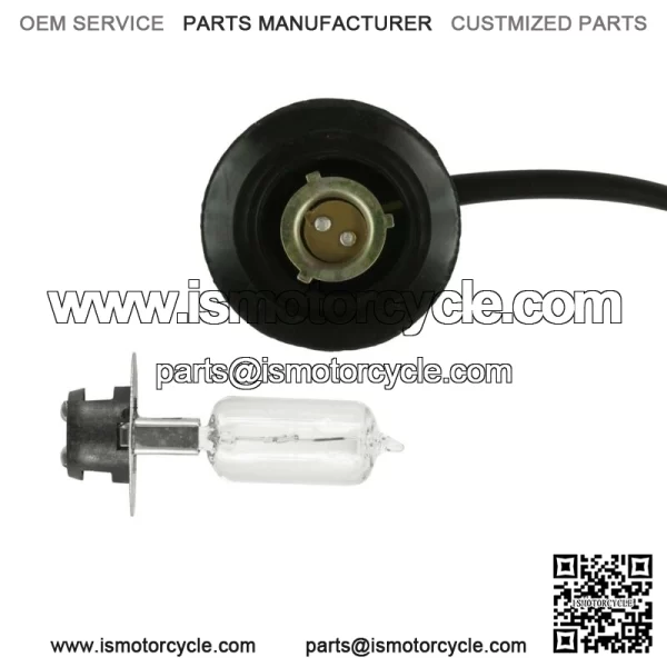 Headlight Socket & Bulb For Yamaha RHINO 660 YXR660F 4X4 2006 - Image 5
