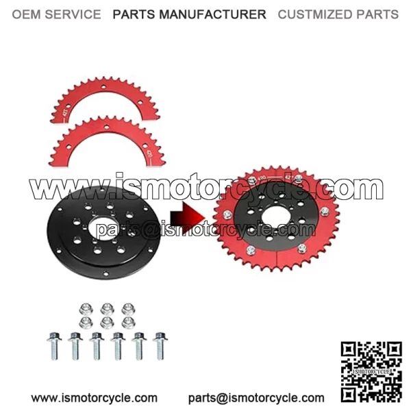 Universal Sprocket Hub Adapter 420 Chain 42 Tooth Rear Drive Wheel Aluminum for 212cc 196cc CT200U BT200X MB200 CT100U Motovox MBX10 Baja Doodlebug DB30 80cc 105cc Mini Bike Go Kart Racing - Image 2