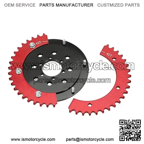 Universal Sprocket Hub Adapter 420 Chain 42 Tooth Rear Drive Wheel Aluminum for 212cc 196cc CT200U BT200X MB200 CT100U Motovox MBX10 Baja Doodlebug DB30 80cc 105cc Mini Bike Go Kart Racing - Image 3