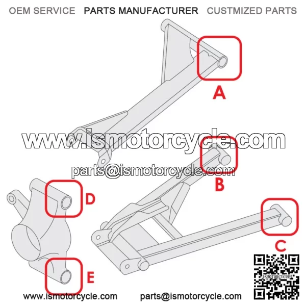 7519042 Rear Control Arm Bolt For Polaris RZR 800 10-2014 / RZR 570 12-2020 - Image 2