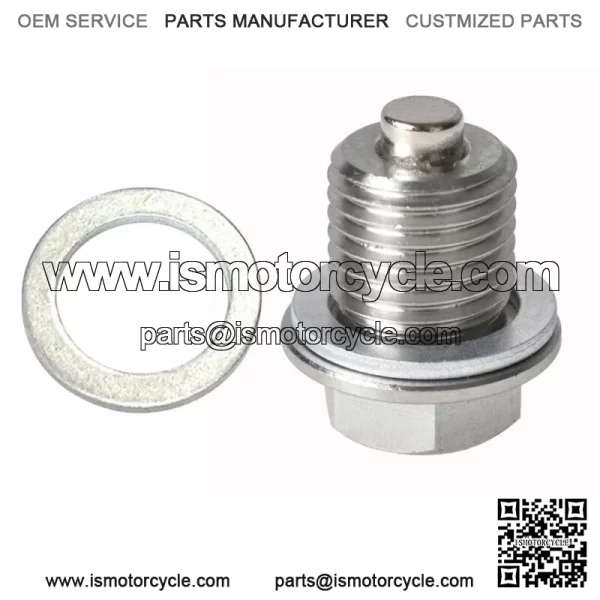 Stainless Steel Oil Drain Plug with NEODYMIUM Magnet (M14 x 1.5 MM)  New