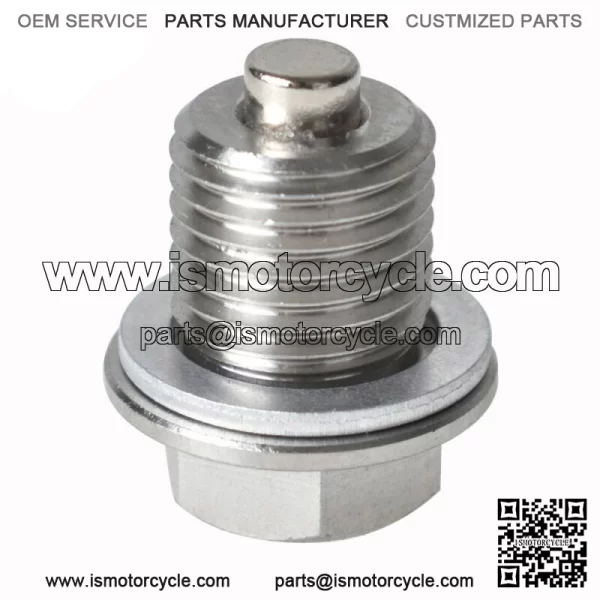 Stainless Steel Oil Drain Plug with NEODYMIUM Magnet (M14 x 1.5 MM)  New - Image 2