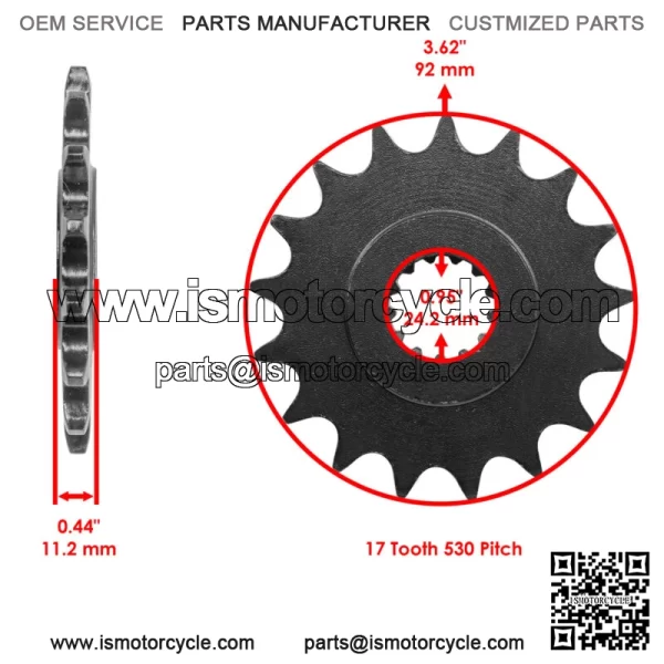 Drive Chain & Sprockets For Yamaha YZF-R7 1999  Link 180 Pitch 530 - Image 2