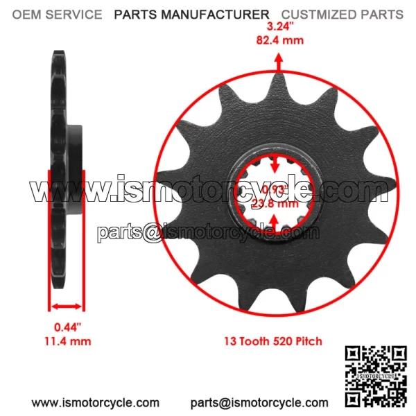 Drive Chain & Sprockets For Suzuki RMX250 1989-1998 520 Pitch 114 Link - Image 3