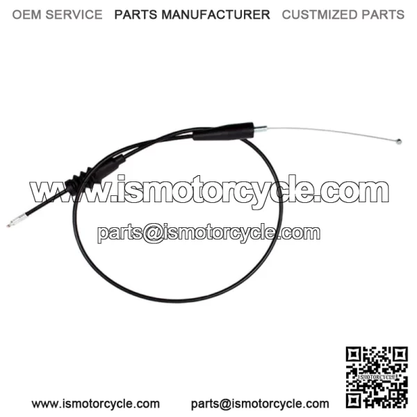 NEW - 03-0189 - Black Vinyl Throttle Cable KAWASAKI KX 125 250  (For: Kawasaki)