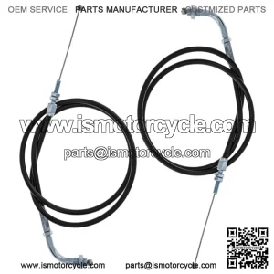 Push Pull Throttle Cable Set Kawasaki KZ1000 KZ550 KZ650 KZ900 54012-149 (For: Kawasaki)