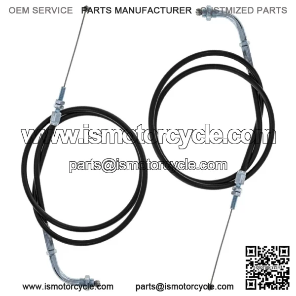 Push Pull Throttle Cable Set Kawasaki KZ1000 KZ550 KZ650 KZ900 54012-149 (For: Kawasaki)