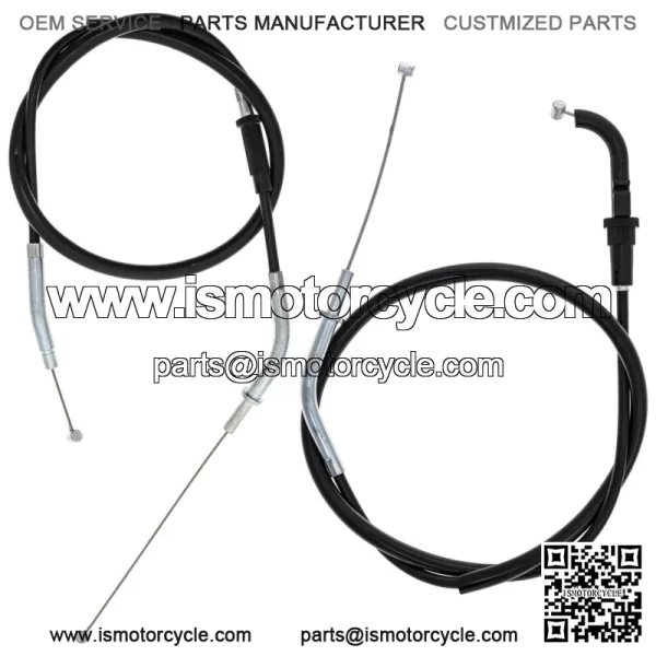 Push Pull Throttle Cable Set for Kawasaki Ninja 650R 54012-0225 54012-0241 (For: Kawasaki)
