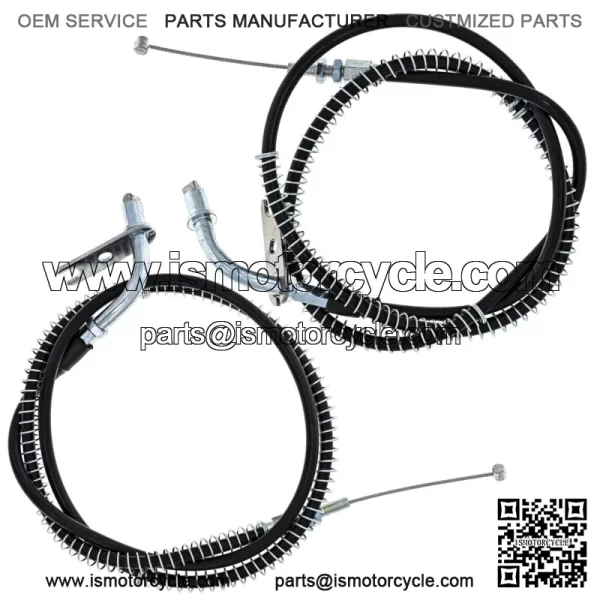 Push Pull Throttle Cable Set Kawasaki Vulcan 700 750 1500 VN1500A VN1500B (For: Kawasaki)