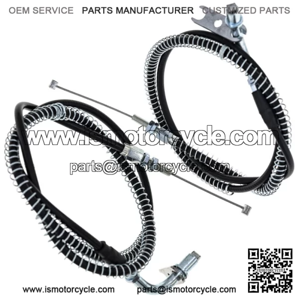 Push Pull Throttle Cable Set Kawasaki Vulcan 700 750 1500 VN1500A VN1500B (For: Kawasaki) - Image 2