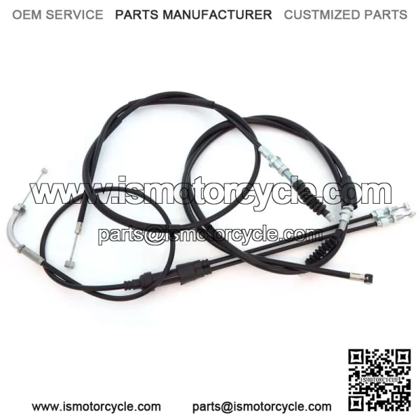 Control Cable Set - Throttle Clutch Brake - Honda CB350K CB350 Twin 1969 - 1973 (For: Honda)