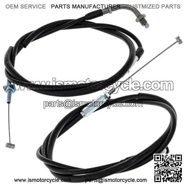 Push Pull Throttle Cable Set Honda GL1000 GL1000L 17910-MB9-670 (For: Honda) - Image 2