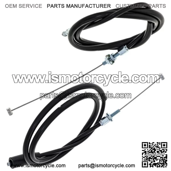 Push Pull Throttle Cable Set for Honda XL250R XR250L 17910-KB7-940 (For: Honda) - Image 2