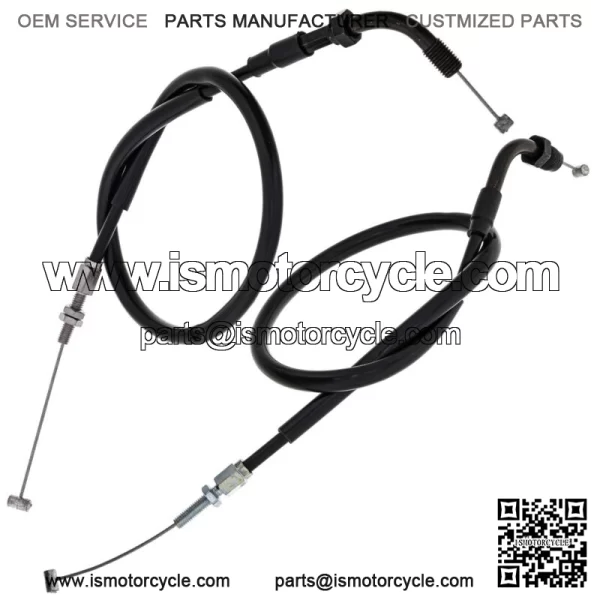 Push Pull Throttle Cable Set for Honda CBR600F2 CBR600F3 17910-MV9 (For: Honda) - Image 2
