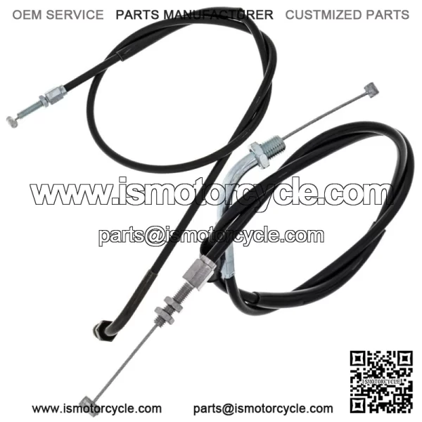 Push Pull Throttle Cable Set for Honda Shadow VLX 600 VT600C VT600CD (For: Honda) - Image 2