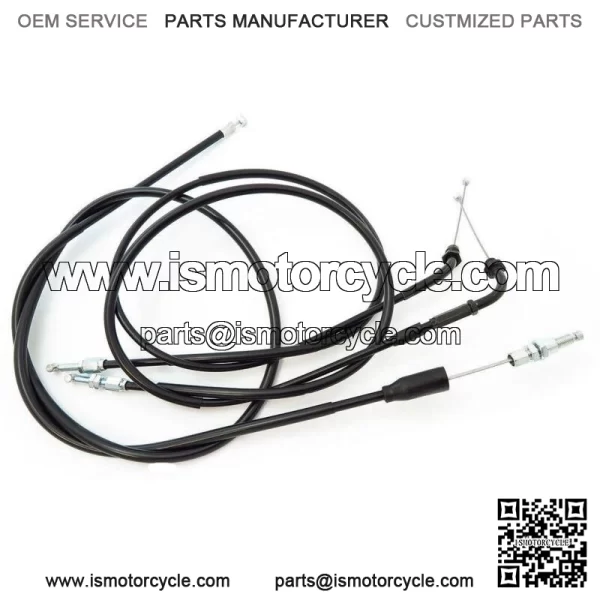 Throttle & Clutch Control Cable Set - Honda CB500K - 1971-1973 - Push & Pull (For: Honda)