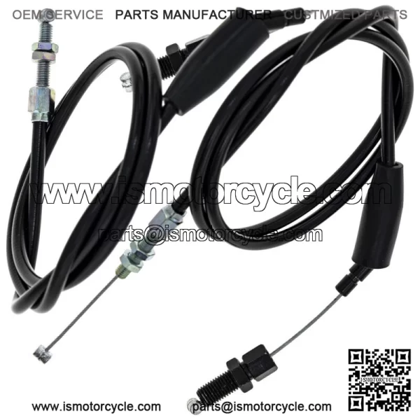 Push Pull Throttle Cable Set Honda KLR650 54012-0121 54012-0120 - Image 2