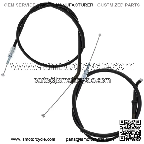Push Pull Throttle Cable Set for Honda ZX1000B ZX750F ZX750H ZX750R