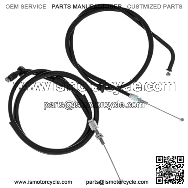 Push Pull Throttle Cable Set Honda CB550 CB750 17910-300-040 17920-MC8-405 (For: Honda)