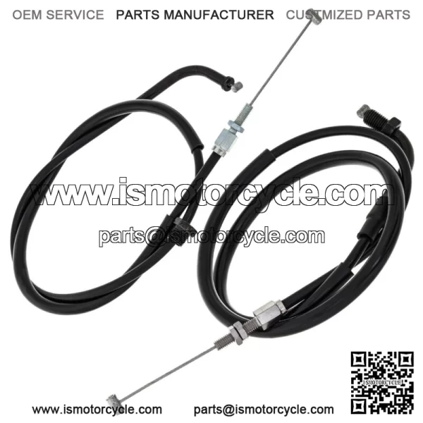 Push Pull Throttle Cable Set Honda CB550 CB750 17910-300-040 17920-MC8-405 (For: Honda) - Image 2