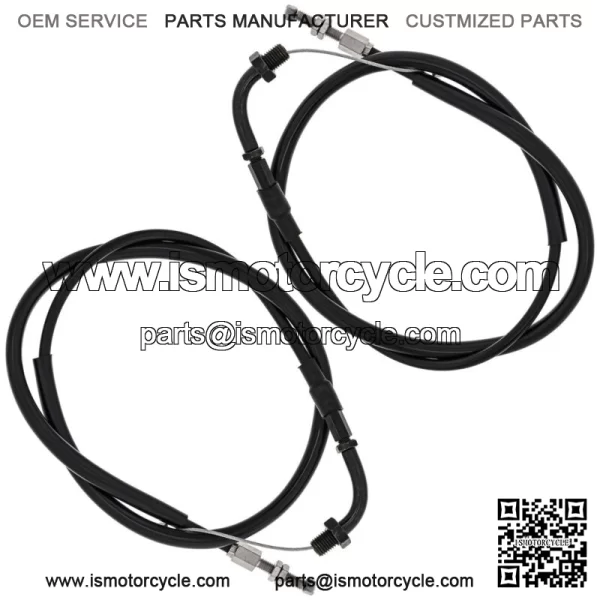 Push Pull Throttle Cable Set for Honda CB400F Kawasaki Z1R 17910-333-405 (For: Honda)