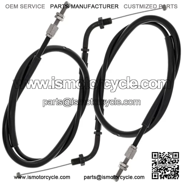 Push Pull Throttle Cable Set for Honda CB400F Kawasaki Z1R 17910-333-405 (For: Honda) - Image 2