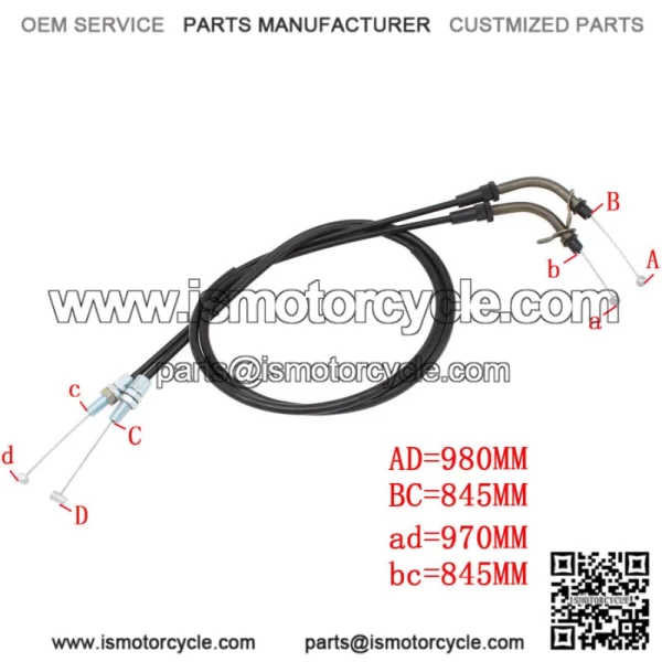 Throttle Cable For Suzuki GSXR600 GSXR750 2006-2009 GSXR1000 2005-2009 2007 2008 (For: Suzuki) - Image 3