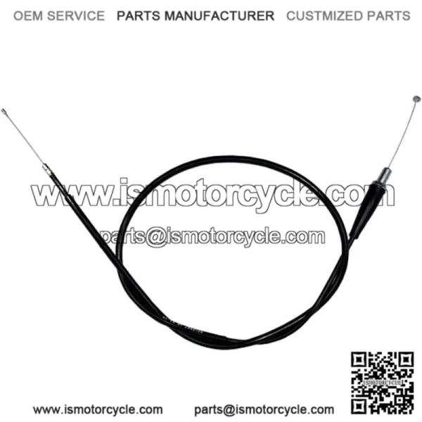 02-0247 - Black Vinyl Pull Throttle Cable (+4in.) (For: Suzuki)