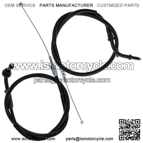 Push Pull Throttle Cable Set for Suzuki GSXR600 GSXR750 58300-33E00 (For: Suzuki)