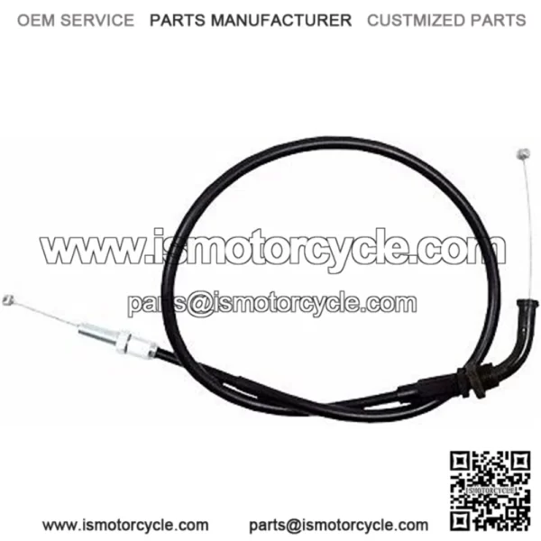 NEW 04-0226 - Black Vinyl Push Throttle Cable SUZUKI GSXR  (For: Suzuki)