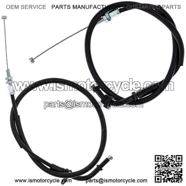 Push Pull Throttle Cable Set Kawasaki GSXR1000 GSXR600 GSXR750 (For: Suzuki)