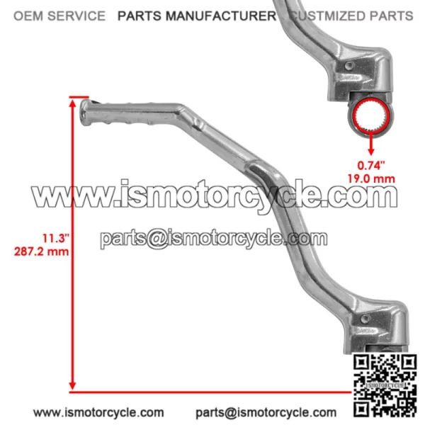 2S2-15620-01-00 Kick Start Lever Pedal For Yamaha YZ450F 2006-2009 - Image 2