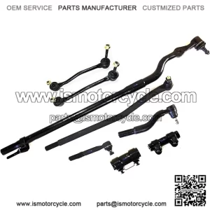 8 Pc Front Suspension & Steering Set Inner & Outer Tie Rod Ends Adjusting Sleeves Sway Bar Links Passenger & Driver Side