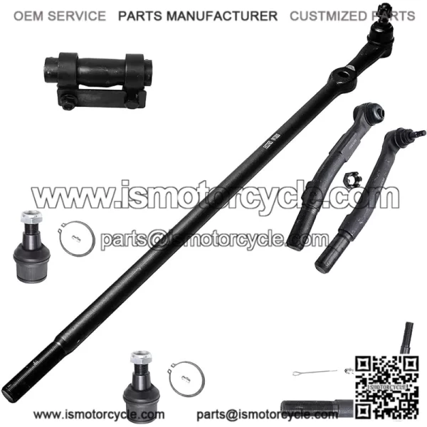 4WD Front 7pc Suspension Kit for 2005-2016 Ford F-250 F-350 Super Duty Lower Ball Joints Drag Link Outer Tie Rods 2006 2007 2008 2009 2010 2011 2012 2013 2014 2015 Replacement