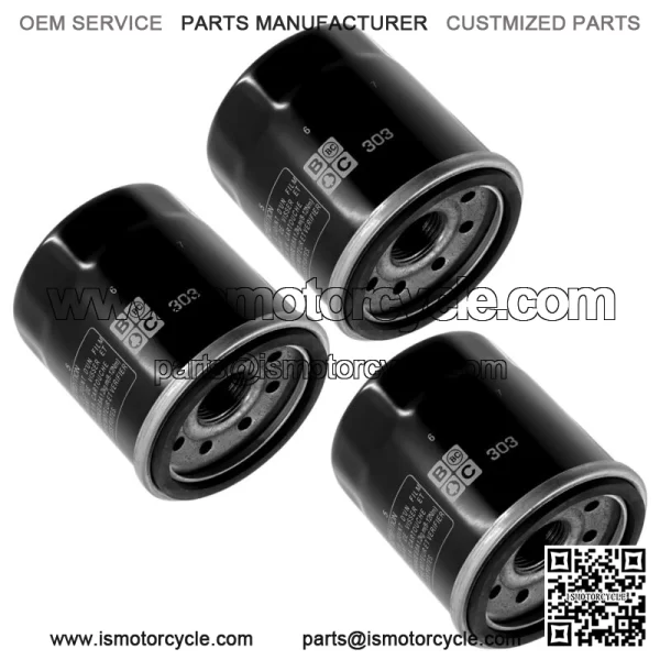 3 Pack Oil Filter for Yamaha YFM660 Grizzly YXR660 Rhino YFM450 Kodiak YYFM450Fx (For: 2006 Yamaha Rhino 660) - Image 3