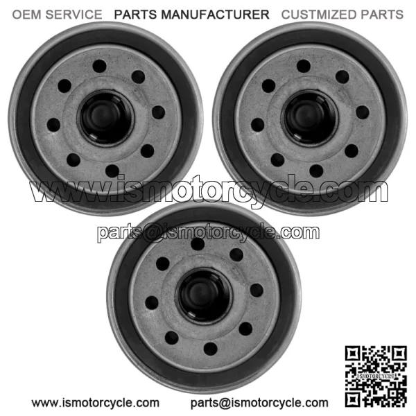 3 Pack Oil Filter for Yamaha YFM660 Grizzly YXR660 Rhino YFM450 Kodiak YYFM450Fx (For: 2006 Yamaha Rhino 660) - Image 4