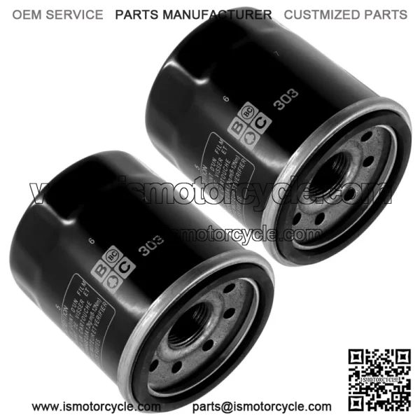 2 Pack Oil Filter for Yamaha YFM660 Grizzly YXR660 Rhino YFM450 Kodiak YFM450Fx (For: 2006 Yamaha Rhino 660) - Image 3