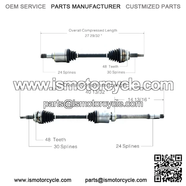 For Toyota Sienna FWD 2004-2009 Pair of Front CV Axle Shaft Assies Set (For: Toyota)