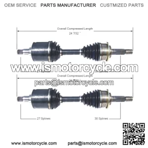 For Toyota Tacoma 4Runner 4WD 95-04 Pair of Front CV Axle Shafts Set (For: Toyota)