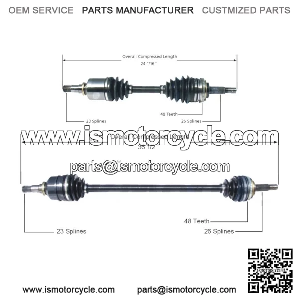 Pair Set of 2 Front CV Axle Shafts For Prizm Celica Corolla (For: Toyota)