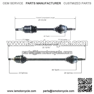 Pair Set of 2 Front CV Axle Shafts For Corolla S LE CE Automatic FWD (For: Toyota)