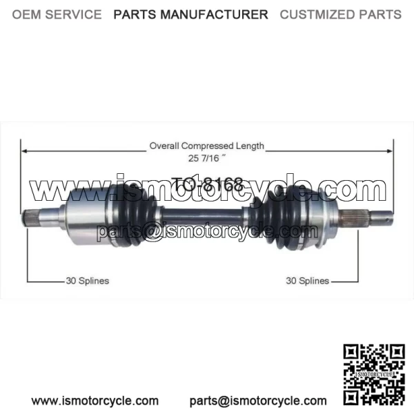 Front CV Axle Shaft for Toyota 4Runner FJ Cruiser Tacoma 4x4 4WD TO8168 (For: Toyota) - Image 2