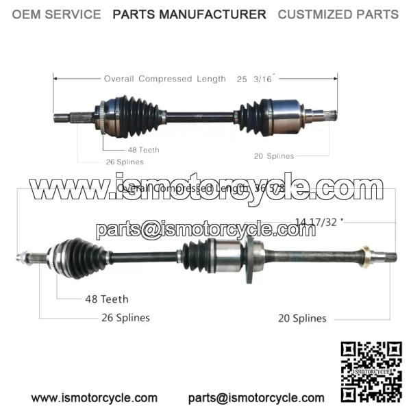 Front CV Axle Shaft Kit for 2003-2006 Toyota Matrix XRS (For: Toyota)