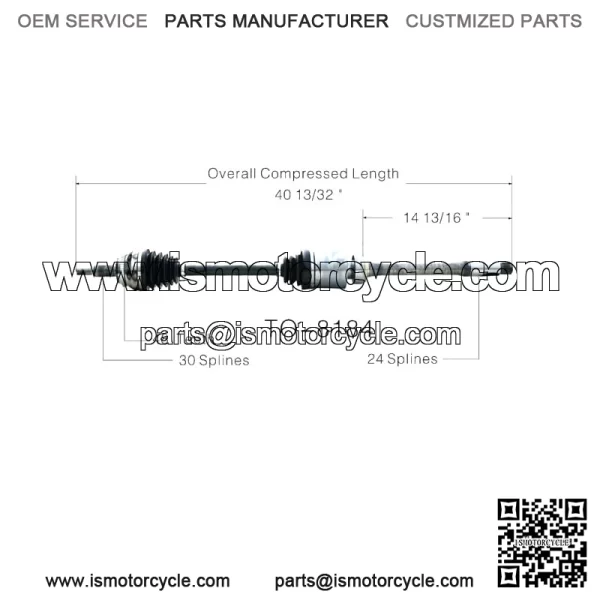 For Toyota Sienna 04-10 FWD Front Passenger Right CV Axle Shaft TO-8184 (For: Toyota)
