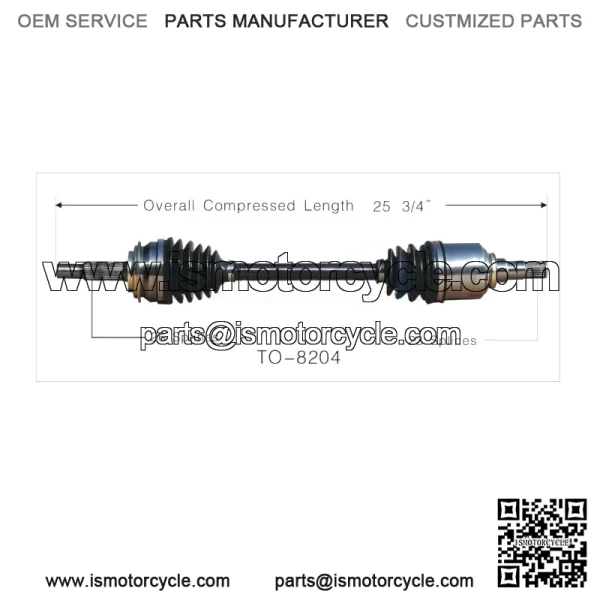 For Toyota Yaris 2006-2014 Front Driver Left CV Axle Shaft TO-8204 (For: Toyota)