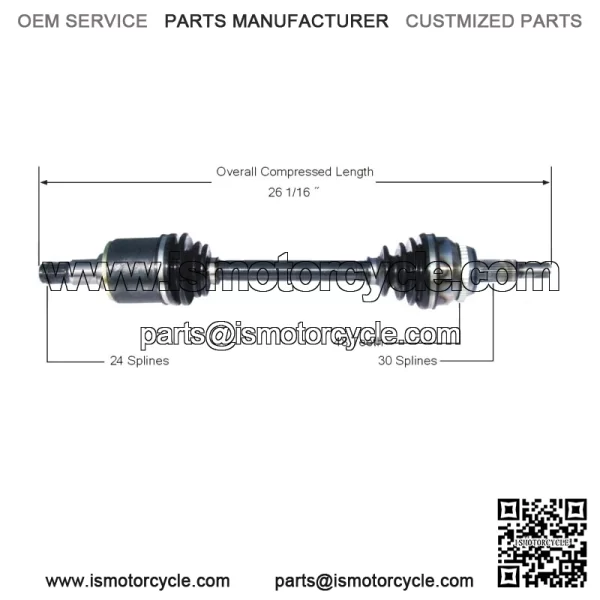 Front Driver Left CV Axle Shaft TO-8163 (For: Toyota)
