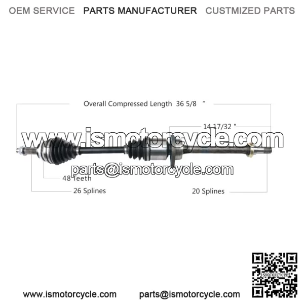 Front Passenger Right CV Axle Shaft TO-8114 (For: Toyota)