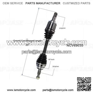 Front Left CV Axle Joint Shaft Assembly for Toyota Highlander Lexus RX400h 06-07 (For: Toyota)